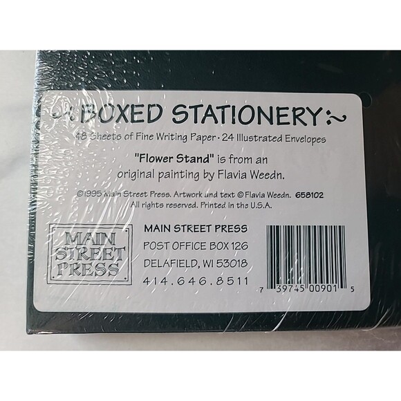 Main Street Press "Flower Stand" By Flavia Weedn 48 Sheets Of Writing Paper - Picture 4 of 10